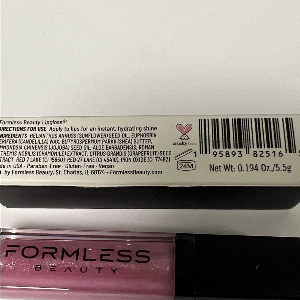 🆕Formless Beauty by Jenny McCarthy Shimmering Pink Lip Gloss in LOVE💕NIB💕 - Picture 2 of 6